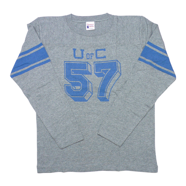 チャンピオン/ロングスリーブ・フットボール Tシャツ (C3-U410-070)