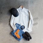 OTHER3: COMESANDGOES / WASH HEAD & LEATHER BRIM CAP