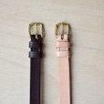 画像3:  JABEZ CLIFF / STIRRUP LEATHER BELT (2.0cm幅） (3)