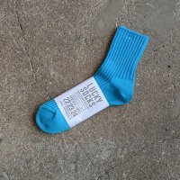 ラッキーソックス  / PLAY ピュアオーガニックコットンリブソックス ターコイズP