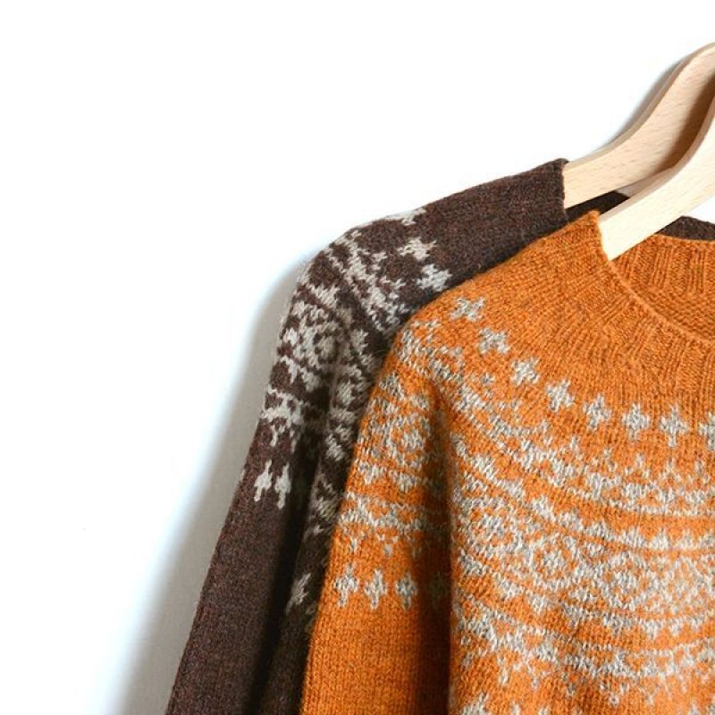 画像2: NOR'EASTERLY/L/S WIDE NECK 2TONE NORDIC 21aw