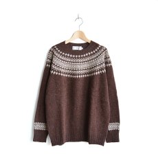 画像2: NOR'EASTERLY/L/S WIDE NECK 2TONE NORDIC 21aw (2)