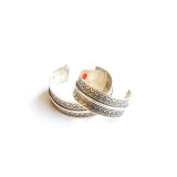TUAREG SILVER / CENTER LINE FLAT BRACELET (A7)