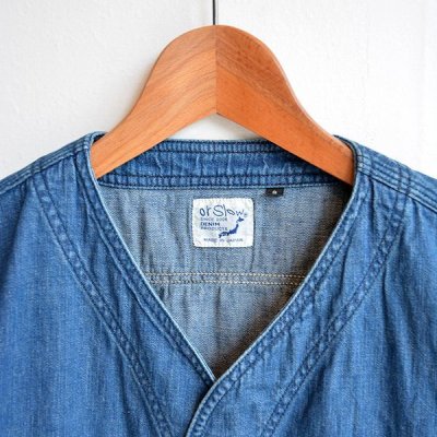 画像2: orslow / No Coller Denim Shirt