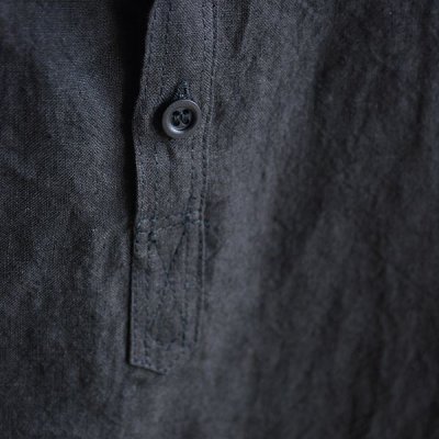 画像3: orslow / UNISEX PULLOVER Linen "BLACK"
