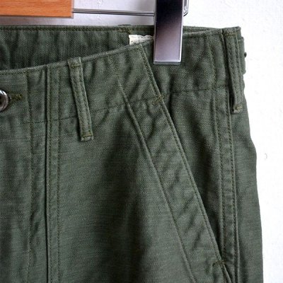 画像4: orSlow/ SLIM FIT FATIGUE PANTS  グリーン