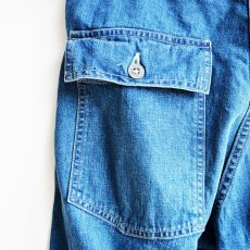 画像6: orSlow/ SLIM FIT FATIGUE PANTS denim 2 year wash (6)