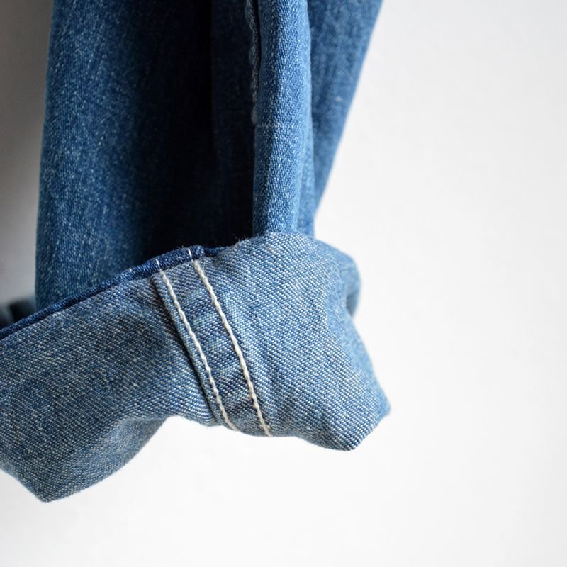 画像2: orSlow/ SLIM FIT FATIGUE PANTS denim 2 year wash