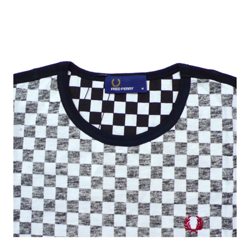 画像1: フレッドペリー/ブロックチェック Tシャツ（F1138-07）