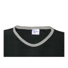 MORE DEDAIL1: ミラー/リンガー ショートスリーブTシャツ ブラック×グレー