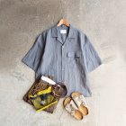 MORE DEDAIL3: STILL BY HAND / Linen Open Collar S/S Shirts