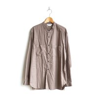 STILL BY HAND / Cotton/Silk Band Collar Shirts（SH03221）