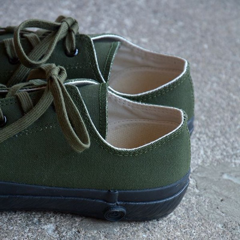 画像1: SHOES LIKE POTTERY (MOONSTAR) / VULCANIZED CLOTH OLIVE