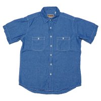 カムコ/ S/Sシャンブレーシャツ ブルー