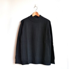画像2: STILL BY HAND / ボトルネックガンジーセーター (2)