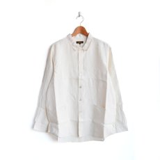 画像2: *A VONTADE /Gardener Apron Shirts -Linen Chambray- (2)