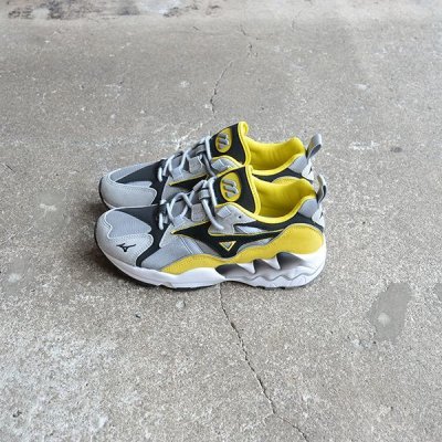 画像3: MIZUNO  / WAVE RIDER 1S グレー×ブラック×イエロー（D1GA193247）