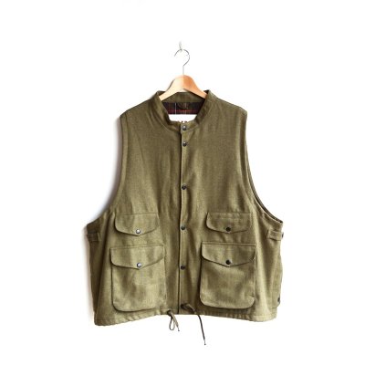 画像1: PORTRAITE (ポートレイト) / OVER VEST TWILL & WOOL (005-RR-EQ)