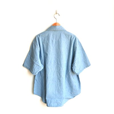 画像2: orslow / US NAVY OFFICER HALF SLEEVE SHIRT CHAMBRAY BLEACHED