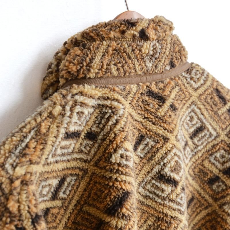 画像1: orSlow / African Pattern Boa Fleece Jacket
