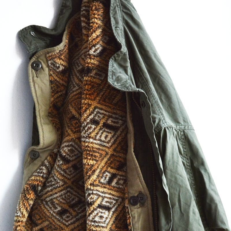 画像2: orSlow / FRICAN PATTERN BOA FLEECE M65 COAT LINER