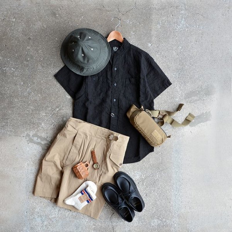 画像3: orslow / UNISEX Stand Coller S/S Shirt