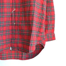 画像7: orslow / Stand Collar Long Shirt RedCheck (7)