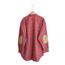画像2: orslow / Stand Collar Long Shirt RedCheck (2)