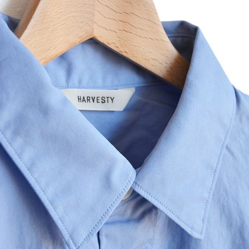画像1: HARVESTY / LONG SHIRTS BROAD CLOTH(コーマブロード ロングシャツ)
