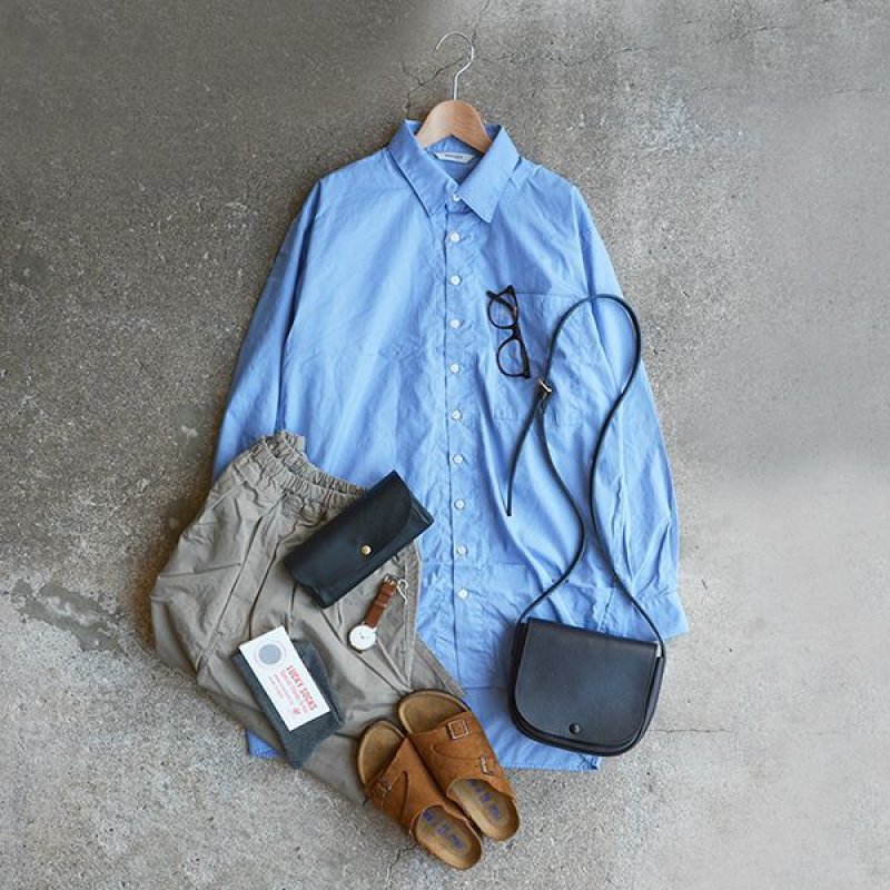 画像3: HARVESTY / LONG SHIRTS BROAD CLOTH(コーマブロード ロングシャツ)