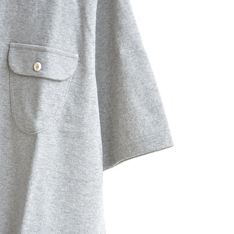 画像1: EEL products / 陶器釦のポケTee