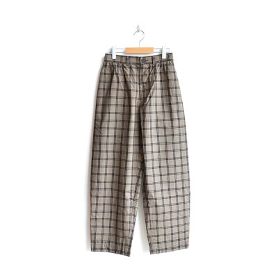 画像1: EEL products / SUN PANTS -Brown Check-（E-22206B）