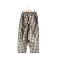 画像2: EEL products / SUN PANTS -Brown Check-（E-22206B） (2)