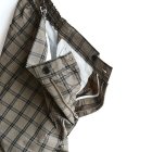 MORE DEDAIL1: EEL products / SUN PANTS -Brown Check-（E-22206B）