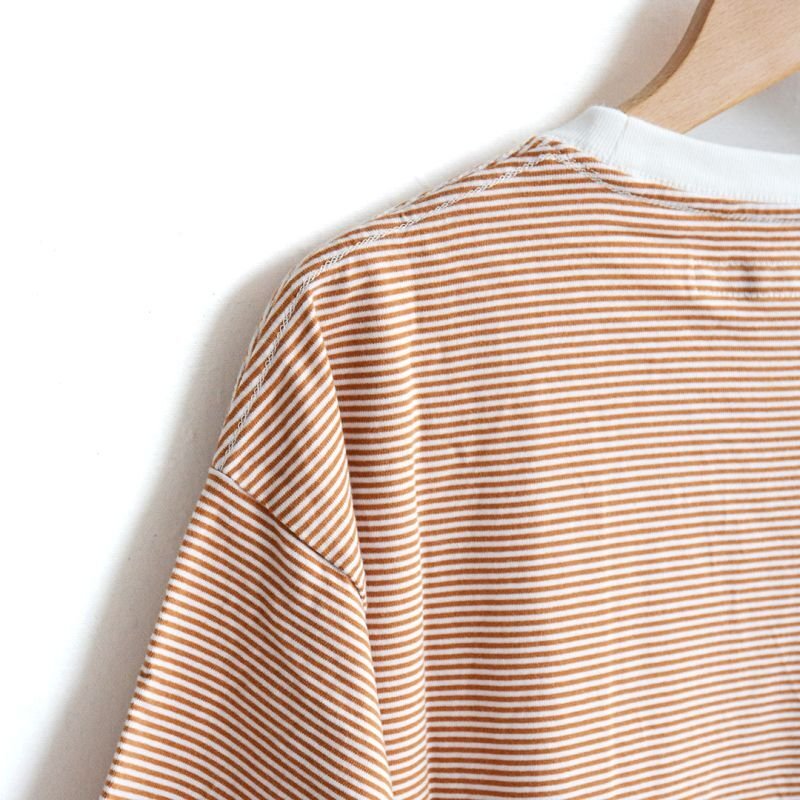 画像1: EEL products / ユルリTee ボーダー 1/2(E-24522)