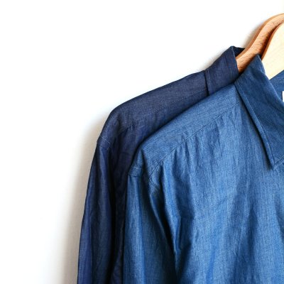 画像9: PERSONAL MATTERS / PROJECT N°09 INDIGO DYE COTTON TWILL SHIRT