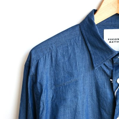 画像6: PERSONAL MATTERS / PROJECT N°09 INDIGO DYE COTTON TWILL SHIRT