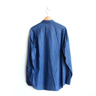画像3: PERSONAL MATTERS / PROJECT N°09 INDIGO DYE COTTON TWILL SHIRT
