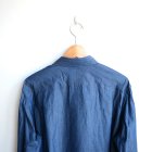 MORE DEDAIL1: PERSONAL MATTERS / PROJECT N°09 INDIGO DYE COTTON TWILL SHIRT