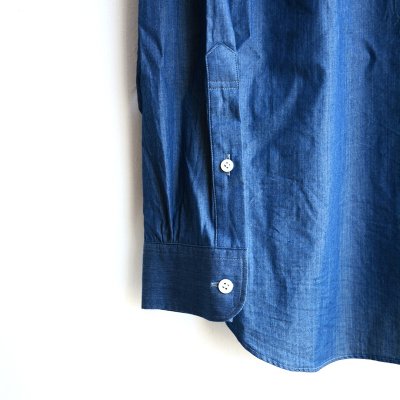 画像8: PERSONAL MATTERS / PROJECT N°09 INDIGO DYE COTTON TWILL SHIRT