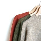 MORE DEDAIL3: Inverallan / Shetland Crew Neck Saddle Sweater 