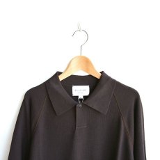 画像3: STILL BY HAND / コットン×シルクラグランスリーブニットポロシャツ（KN01222） (3)