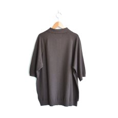 画像2: STILL BY HAND / コットン×シルクラグランスリーブニットポロシャツ（KN01222） (2)