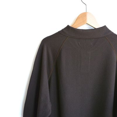 画像4: STILL BY HAND / コットン×シルクラグランスリーブニットポロシャツ（KN01222）