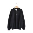 画像1: STILL BY HAND / 7G KNIT L/S POLO (KN01233) (1)