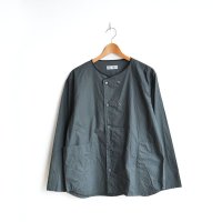 nisica / ノーカラーダブルボタンシャツ(NIS-1306)