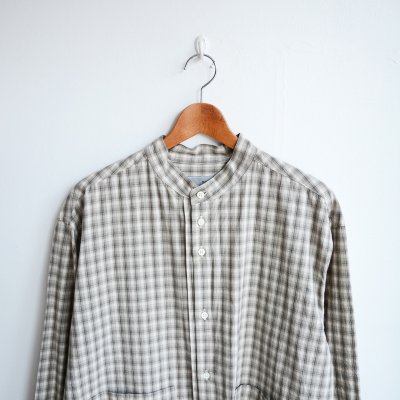 画像3: nisica / バンドカラーシャツ ルーズフィット (NIS-1344)