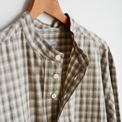 画像5: nisica / バンドカラーシャツ ルーズフィット (NIS-1344)