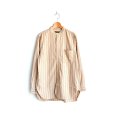 画像1: *A VONTADE / Banded Collar Shirts -Cotton Viera Stripe- (1)