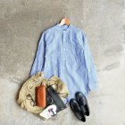 MORE DEDAIL3: *A VONTADE / Banded Collar Shirts -Cotton/Linen Chambray-